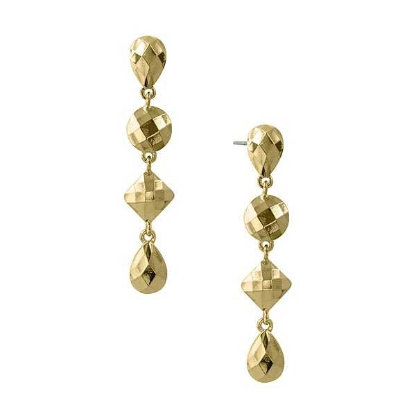 Laundry by Shelli Segal Aztec Gold Drop Earrings