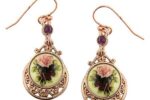 Manor House Filigree Crescent Frame Earrings