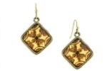 Victoria’s Intaglio Smoked Topaz Drop Earrings