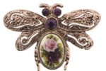 Manor House Romantic Rose Gold Butterfly Pin