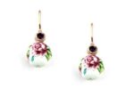 Manor House Rose Motif Bead Drop Earrings