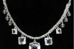 2028 by 1928 Jewelry Silver toned Rhinestone Crystal Draped Necklace
