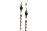 1928 Boutique Black Bead & Silver Eyeglass Holder Chain