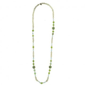 Aurora Borealis Long Chain Necklace