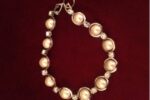 White Pearl & Rhinestone Bracelet